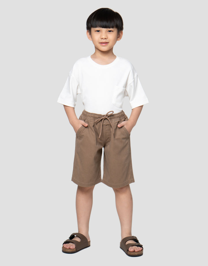 Little M Wash Twill Celana Pendek Anak Laki-Laki