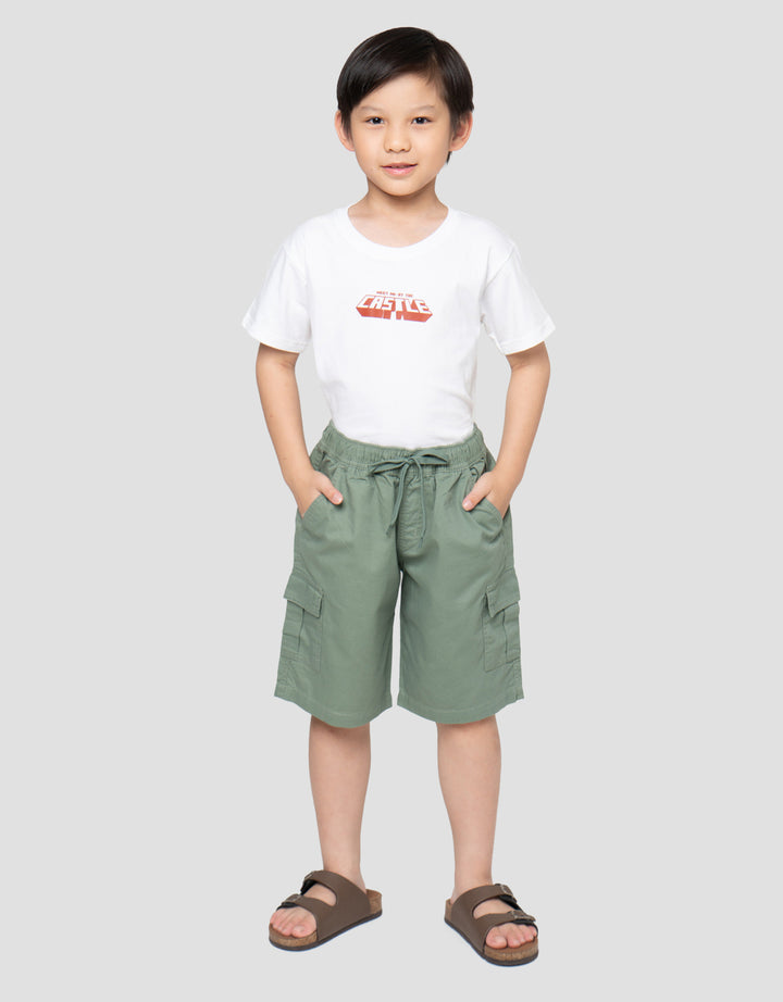 Little M Twill Celana Pendek Anak Laki-Laki