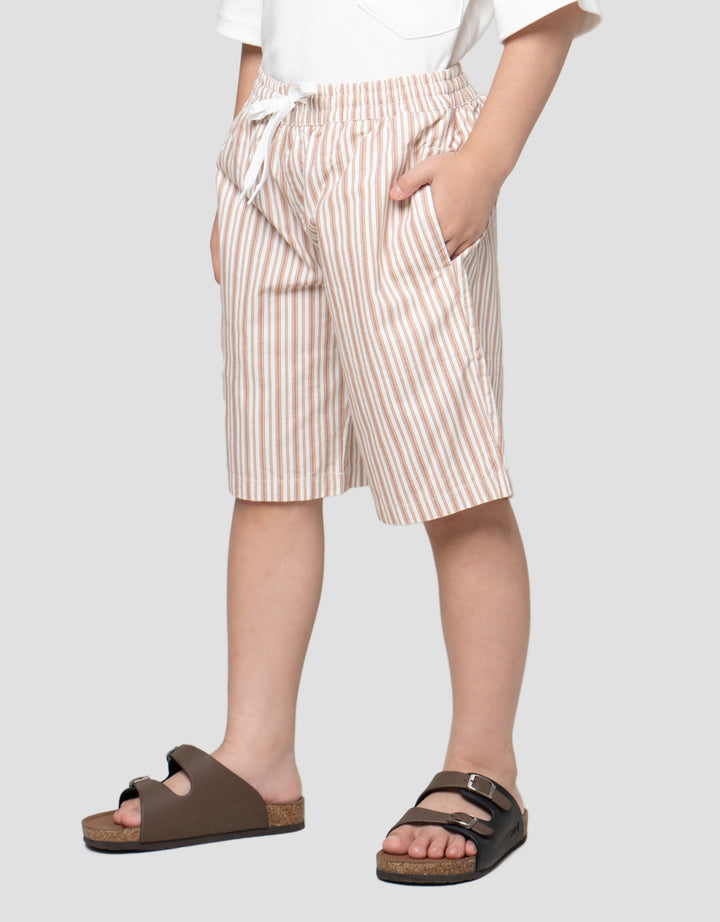 Little M Print Salur Celana Pendek Anak Laki-Laki