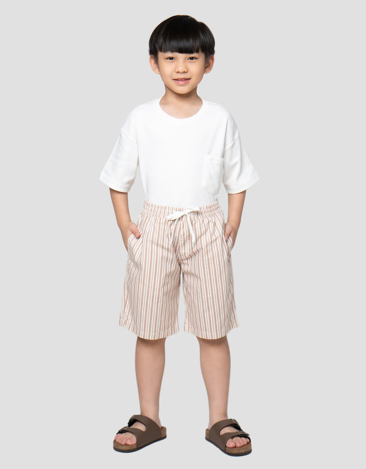 Little M Print Salur Celana Pendek Anak Laki-Laki