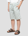 Little M Print Salur Celana Pendek Anak Laki-Laki