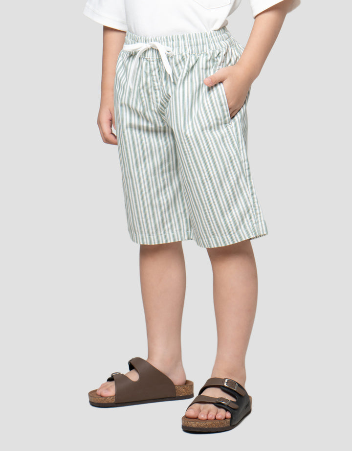 Little M Print Salur Celana Pendek Anak Laki-Laki