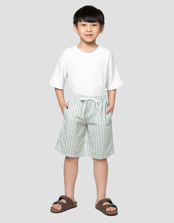 Little M Print Salur Celana Pendek Anak Laki-Laki