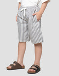 Little M Print Salur Celana Pendek Anak Laki-Laki