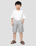 Little M Print Salur Celana Pendek Anak Laki-Laki