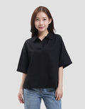 Nevada Linen Kemeja Lengan Pendek Wanita