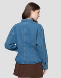 NEVADA DENIM TIE KEMEJA WANITA
