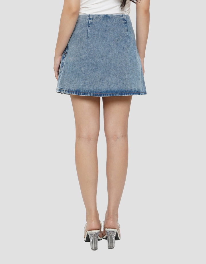 NEVADA PLEATED ROK JEANS WANITA