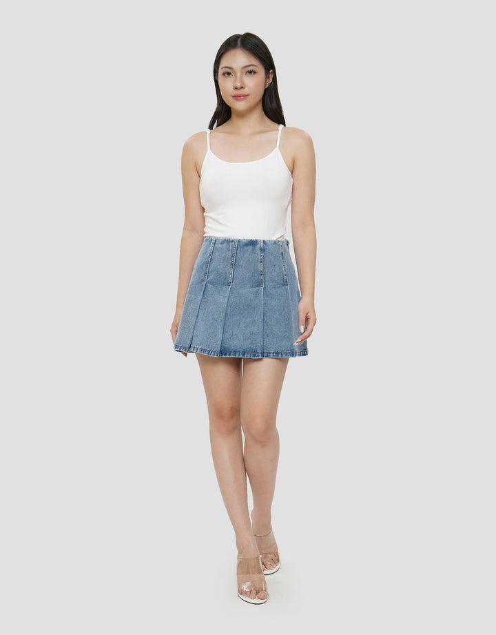NEVADA PLEATED ROK JEANS WANITA
