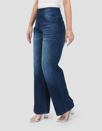 NEVADA BASIC WIDE LEG CELANA JEANS WANITA