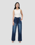 NEVADA BASIC WIDE LEG CELANA JEANS WANITA