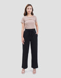 Connexion Full Length Drawstring Bow Celana Wanita