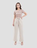 Connexion Full Length Drawstring Bow Celana Wanita