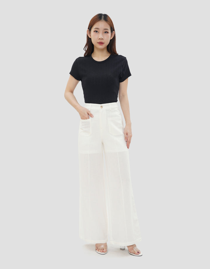 CONNEXION PLEATED LOOSE CELANA PANJANG WANITA