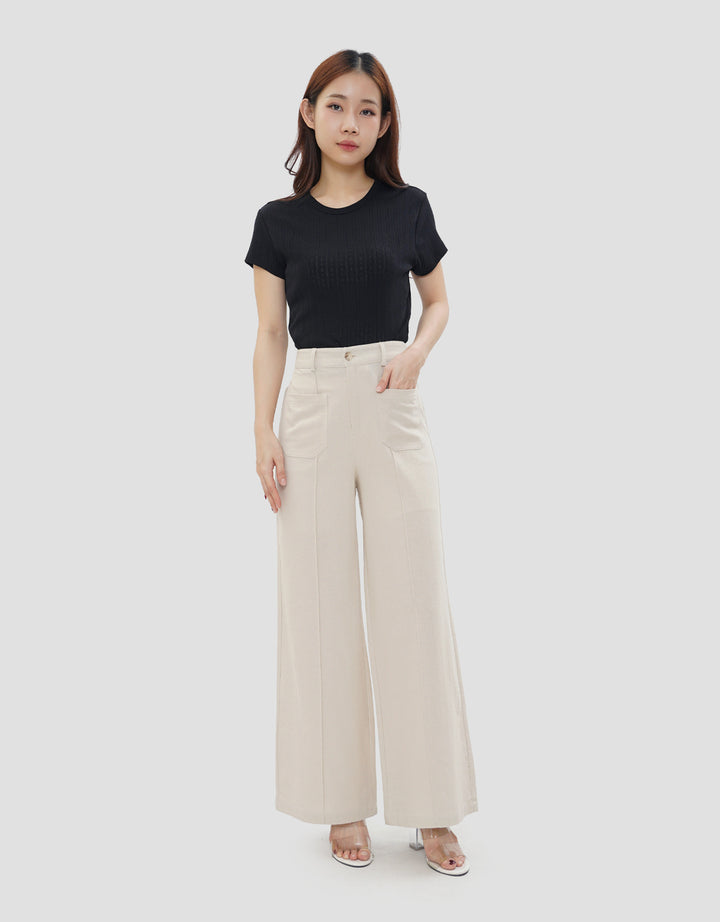 CONNEXION PLEATED LOOSE CELANA PANJANG WANITA