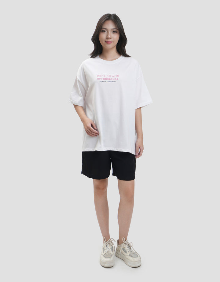 Nevada Dancing With My Mistakes Kaos Oversize Wanita