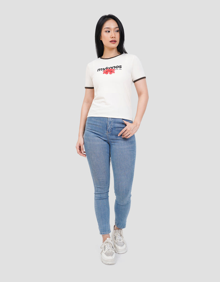 NEVADA PRINT MYKONOS KAOS WANITA