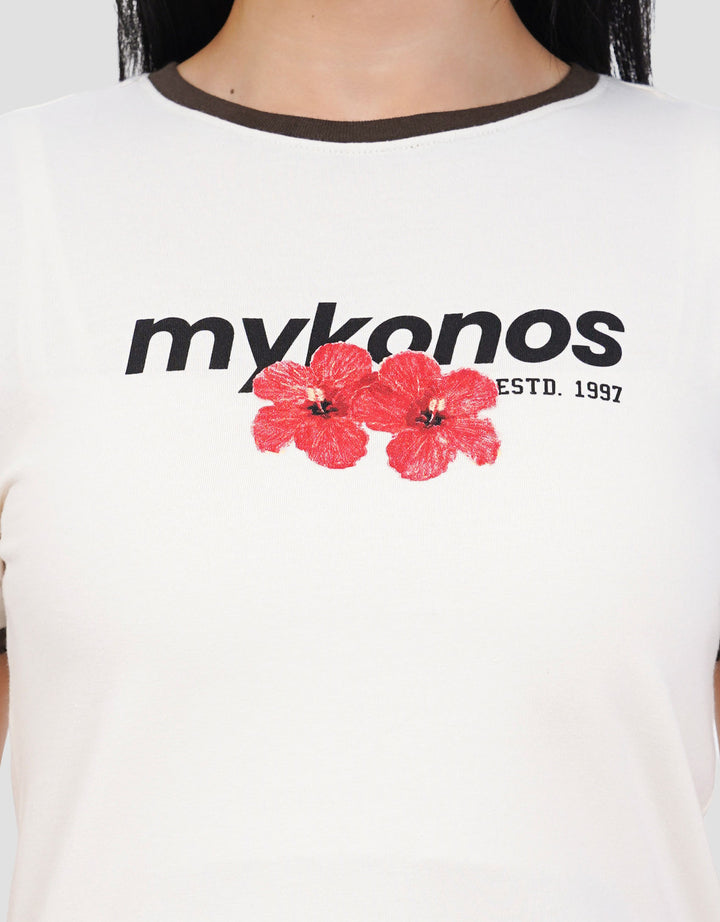 NEVADA PRINT MYKONOS KAOS WANITA