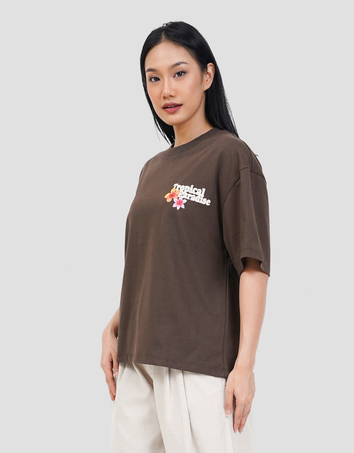 NEVADA TROPICAL PARADISE KAOS OVERSIZE WANITA