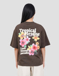 NEVADA TROPICAL PARADISE KAOS OVERSIZE WANITA