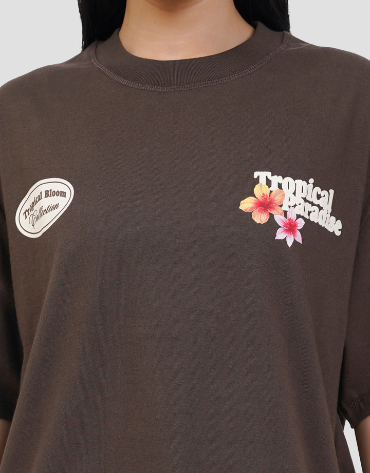 NEVADA TROPICAL PARADISE KAOS OVERSIZE WANITA