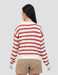 NEVADA FLAT KNIT STRIPE SWEATER WANITA