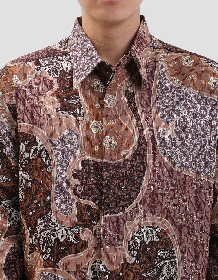 Arjuna Weda Sekar Jagad Kemeja Batik Pria