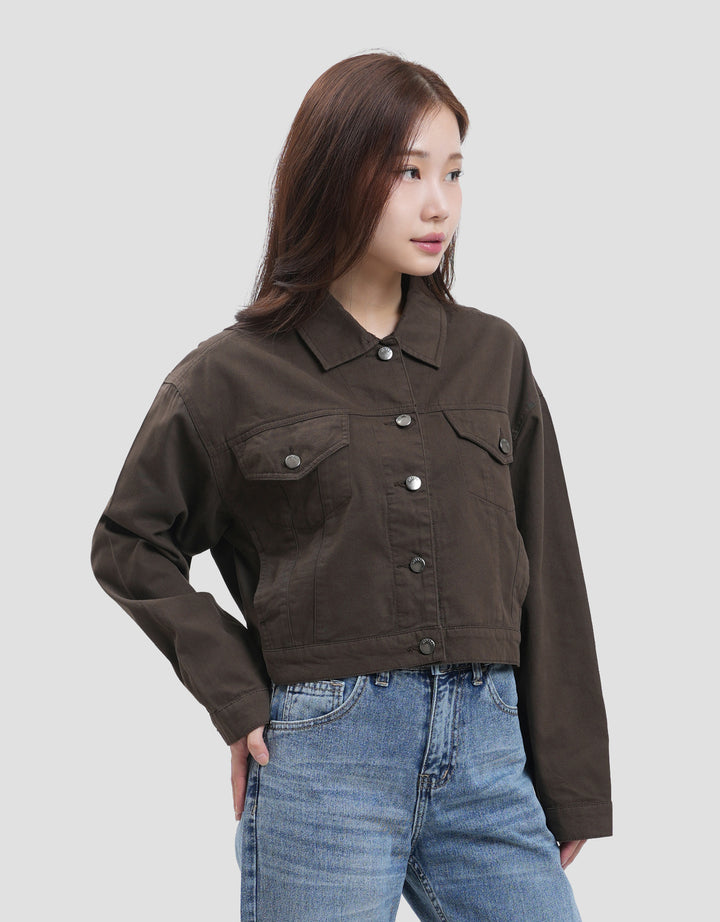 Nevada Boxy Color Jaket Jeans Wanita