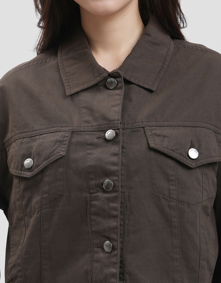 Nevada Boxy Color Jaket Jeans Wanita