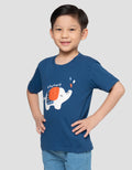 Little M Print Elephant Kaos Anak Laki-laki
