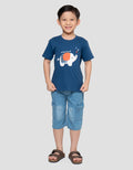 Little M Print Elephant Kaos Anak Laki-laki