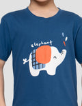 Little M Print Elephant Kaos Anak Laki-laki