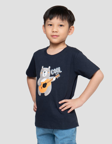 LITTLE M PRINT COOL BEAR KAOS ANAK LAKI-LAKI