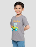 Little M Print Cute Dino Kaos Anak Laki-laki