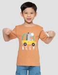Little M Print Beep Zebra Kaos Anak Laki-laki