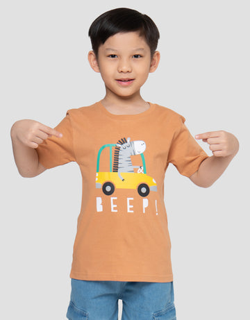 LITTLE M PRINT BEEP ZEBRA KAOS ANAK LAKI-LAKI