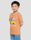 Little M Print Beep Zebra Kaos Anak Laki-laki