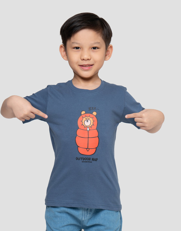 Little M Print Outdoor Nap Kaos Anak Laki-laki