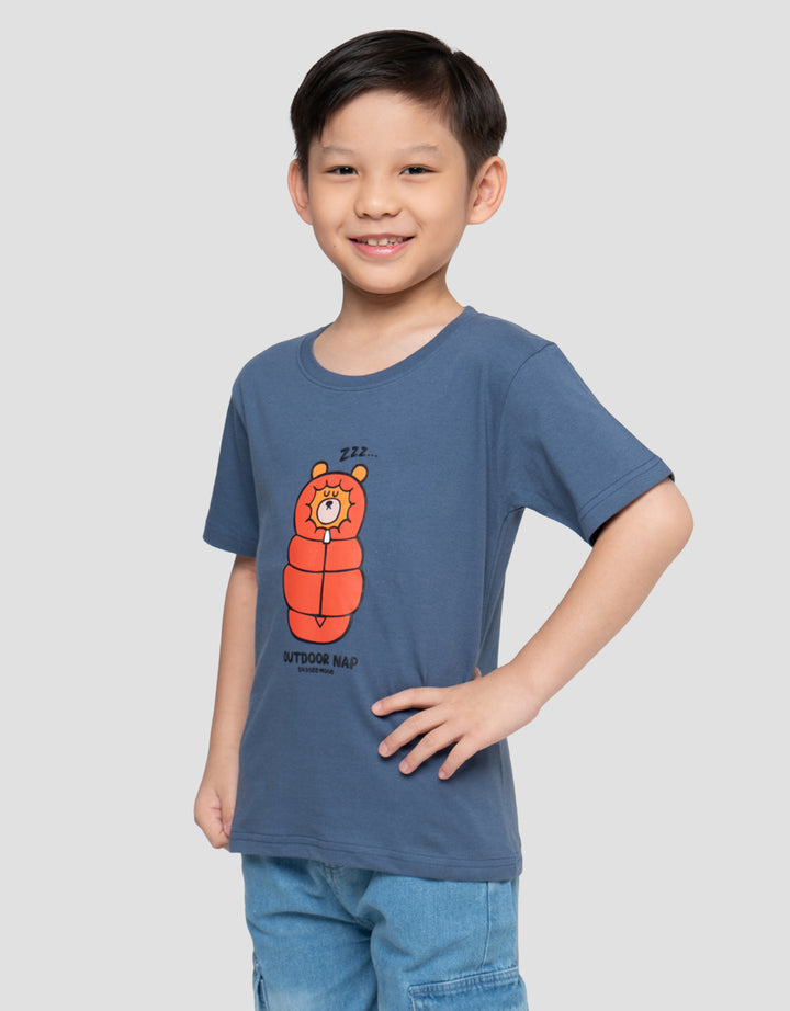 Little M Print Outdoor Nap Kaos Anak Laki-laki