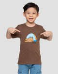 Little M Print Tired From Having Fun Kaos Anak Laki-laki