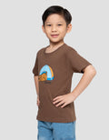 Little M Print Tired From Having Fun Kaos Anak Laki-laki