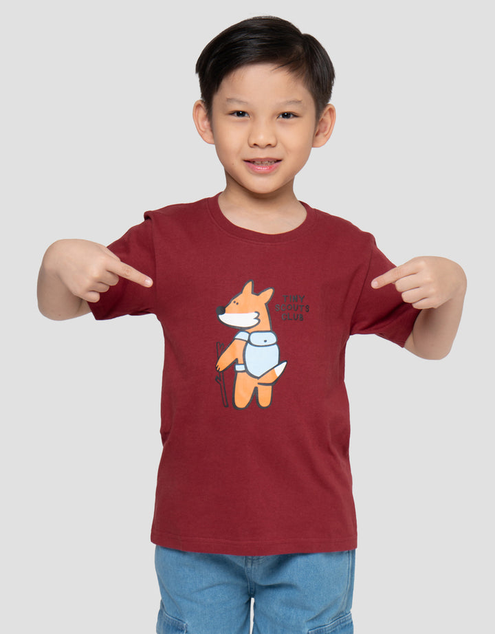 Little M Print Tiny Scouts Club Kaos Anak Laki-laki