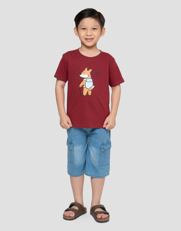 Little M Print Tiny Scouts Club Kaos Anak Laki-laki