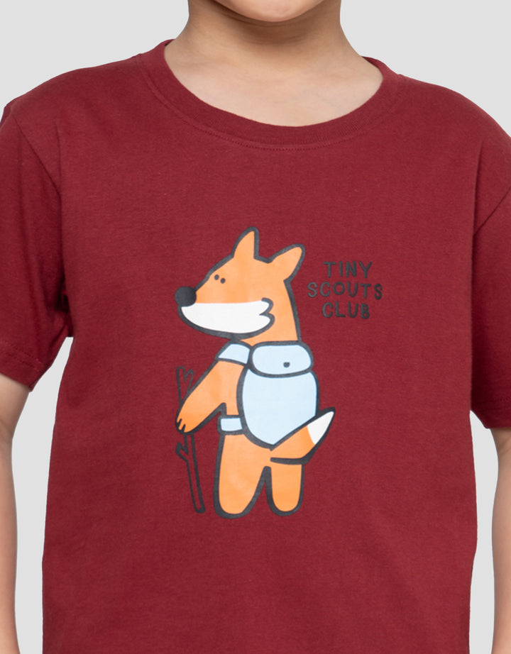Little M Print Tiny Scouts Club Kaos Anak Laki-laki