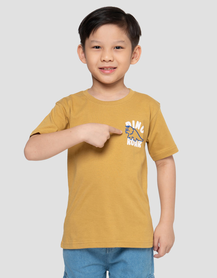 Little M Print Dino Roar Kaos Anak Laki-laki