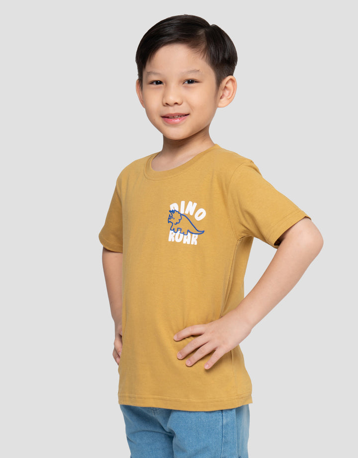 Little M Print Dino Roar Kaos Anak Laki-laki