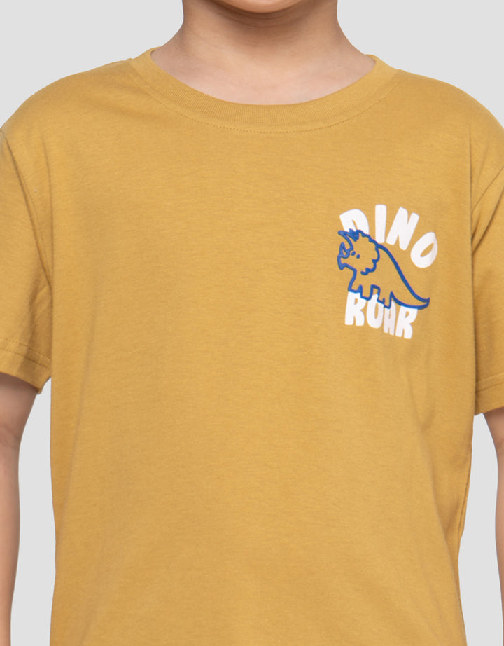 Little M Print Dino Roar Kaos Anak Laki-laki