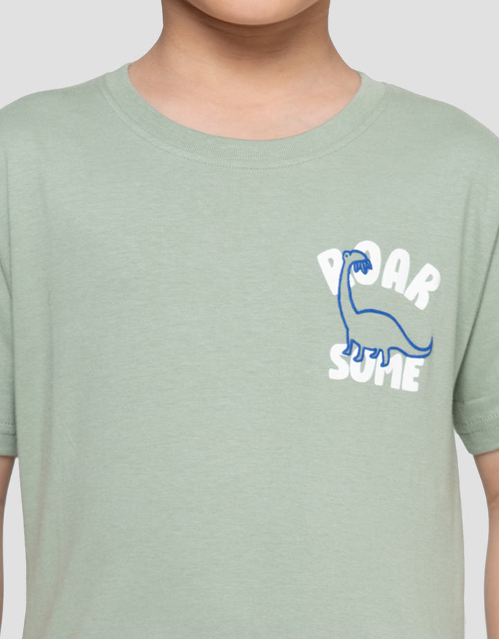 Little M Print Roar Some Kaos Anak Laki-laki