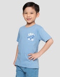 Little M Print Cool Dino Kaos Anak Laki-laki