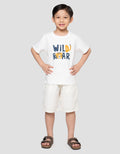 Little M Wild Roar Print Kaos Anak Laki-laki